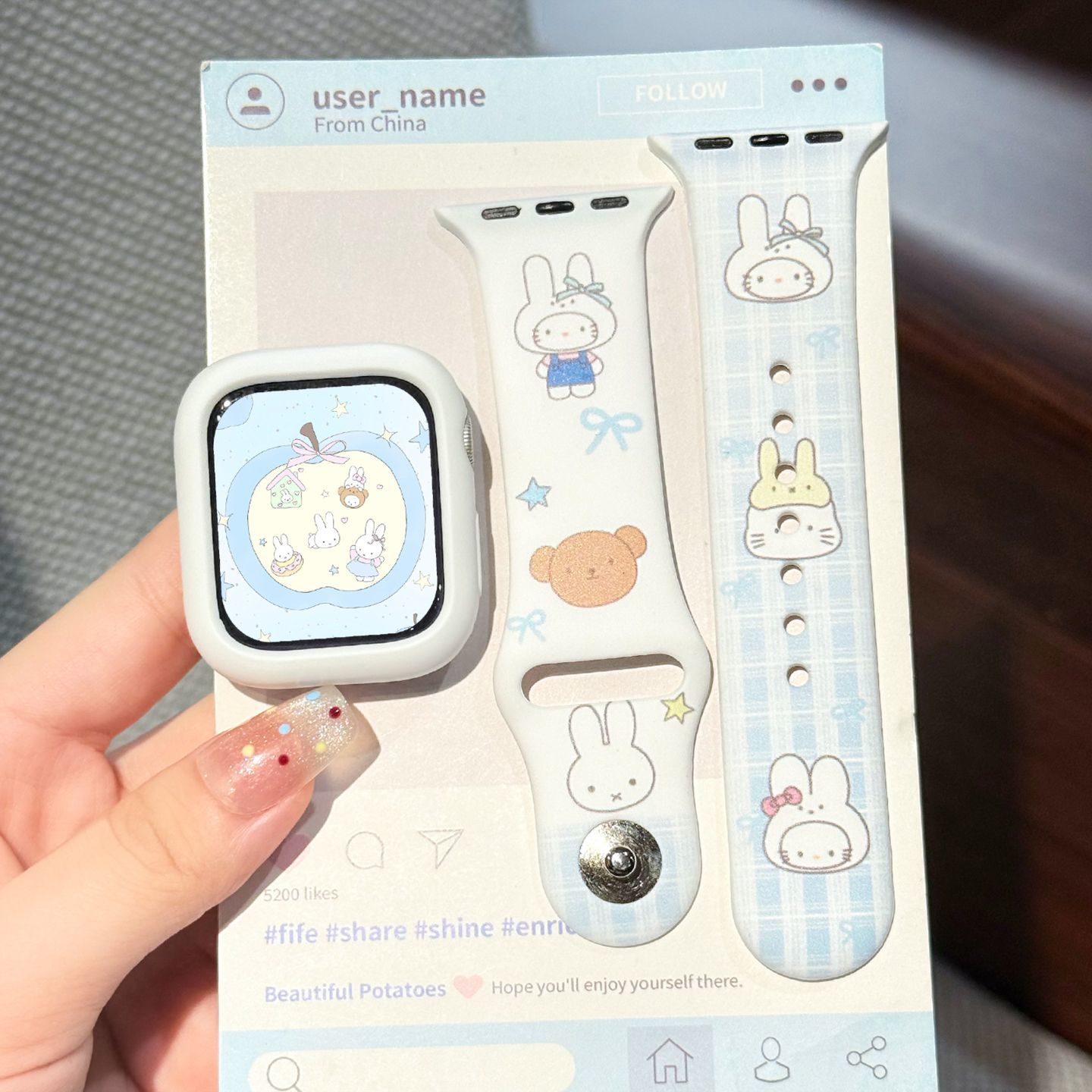 Silicone Band Replacement - Cute Miffy Silicone Watch Band High