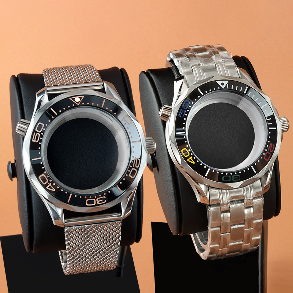 Stainless Mesh Band - 41mm For Seamaster 300 Watch Case