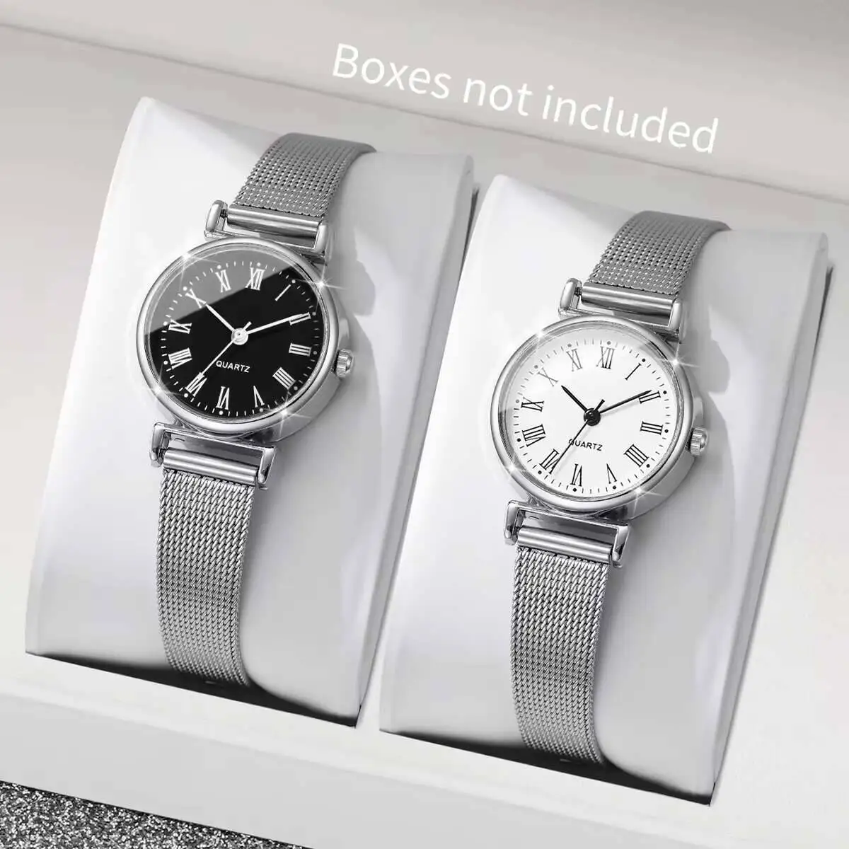 1/2PCS Fashion Women Watches C – Stainless Mesh Band Bewertung und Preis
