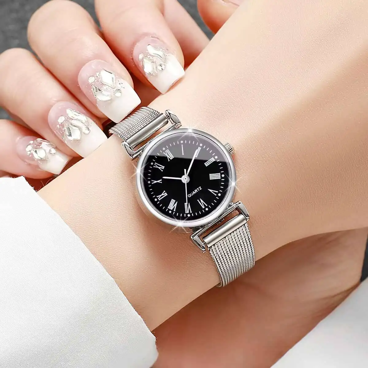 1/2PCS Fashion Women Watches C – Stainless Mesh Band Bewertung und Preis