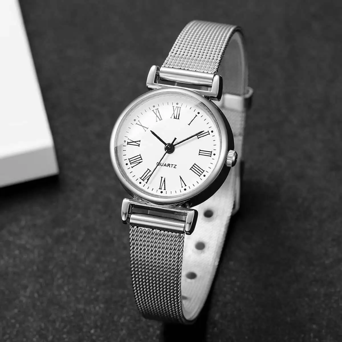 1/2PCS Fashion Women Watches C – Stainless Mesh Band Bewertung und Preis