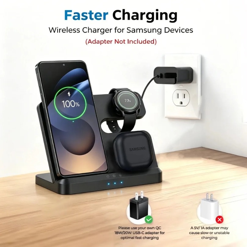 3 in 1 Fast Wireless Charger F – Wireless Charger Watch Bewertung und Preis
