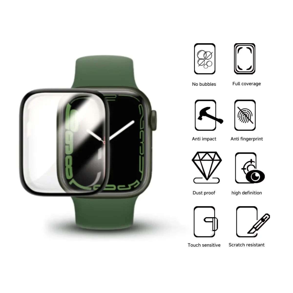 3D Waterproof Full Curved Scre – Apple Smartwatch Accessories Bewertung und Preis