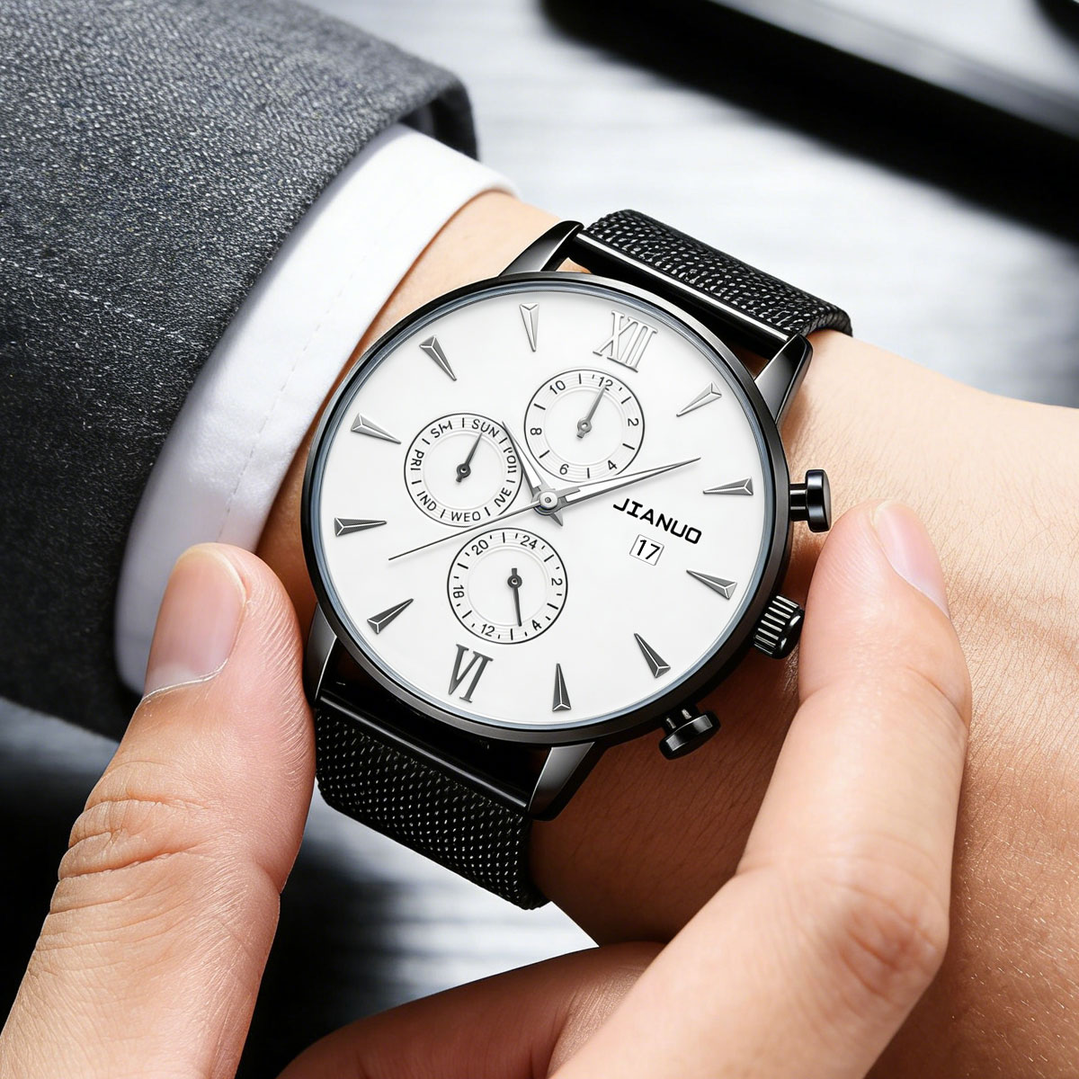 Trendy Casual Men's Milan Mesh – Stainless Mesh Band Bewertung und Preis