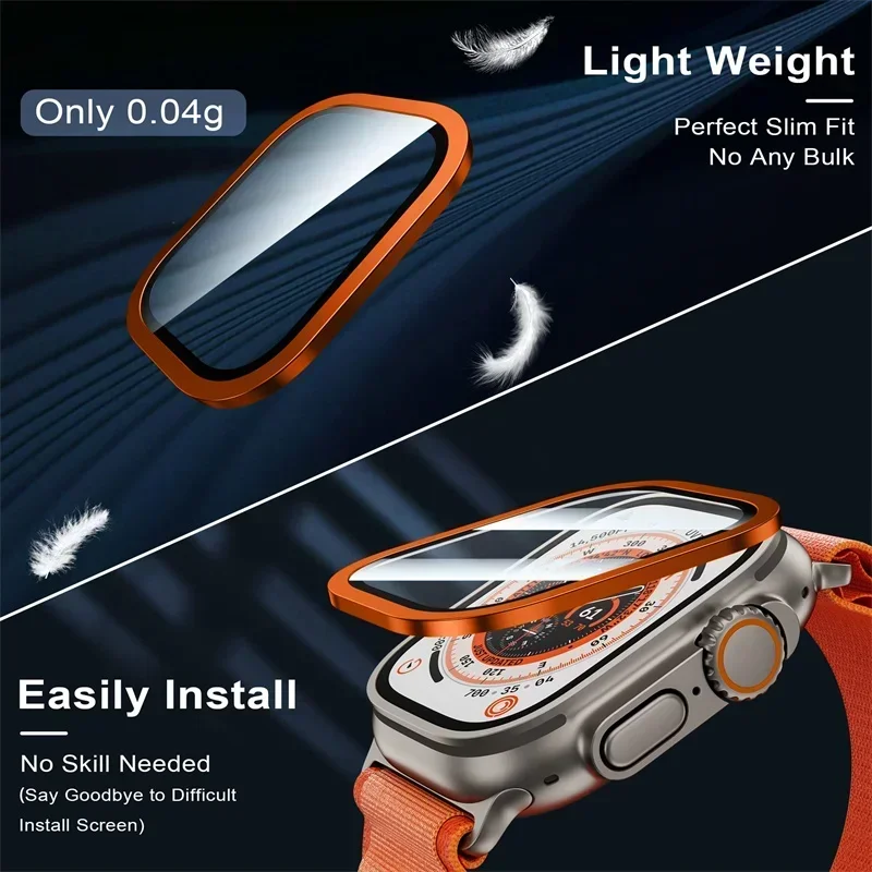 2PCS Tempered Glass for Apple  – Watch Case Bumper Bewertung und Preis