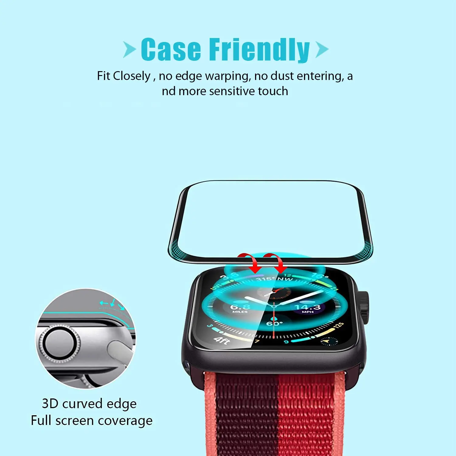 Screen Protector 3D Tempered F – Apple Smartwatch Accessories Bewertung und Preis