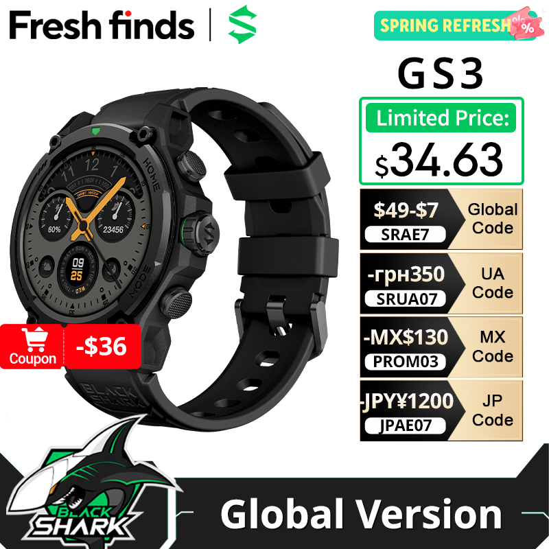 [World Premiere]Blackshark GS3 – Smartwatch Faces Bewertung und Preis