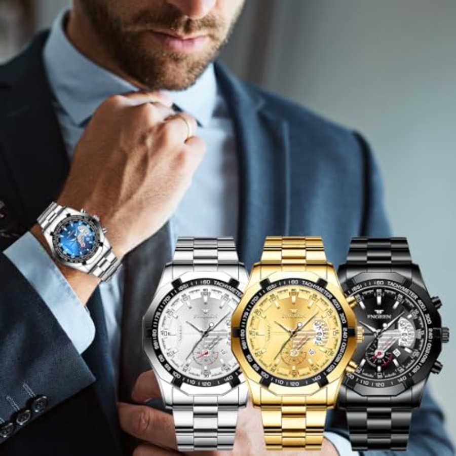 4 Pack Men's Stainless Steel W – Smartwatch Faces Bewertung und Preis