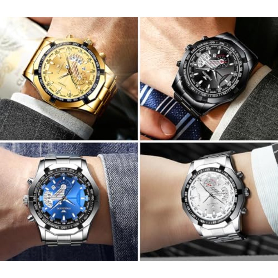 4 Pack Men's Stainless Steel W – Smartwatch Faces Bewertung und Preis
