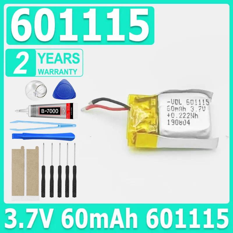 3.7V 60mAh 601115 Rechargeable – Smartwatch Headset Bewertung und Preis