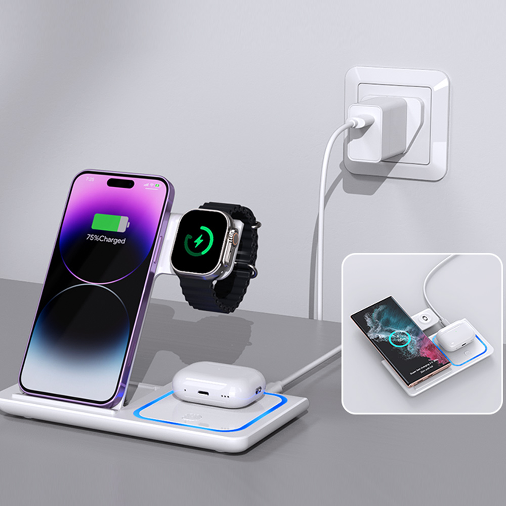 LED 3 in 1 Wireless Charger St – Wireless Charger Watch Bewertung und Preis