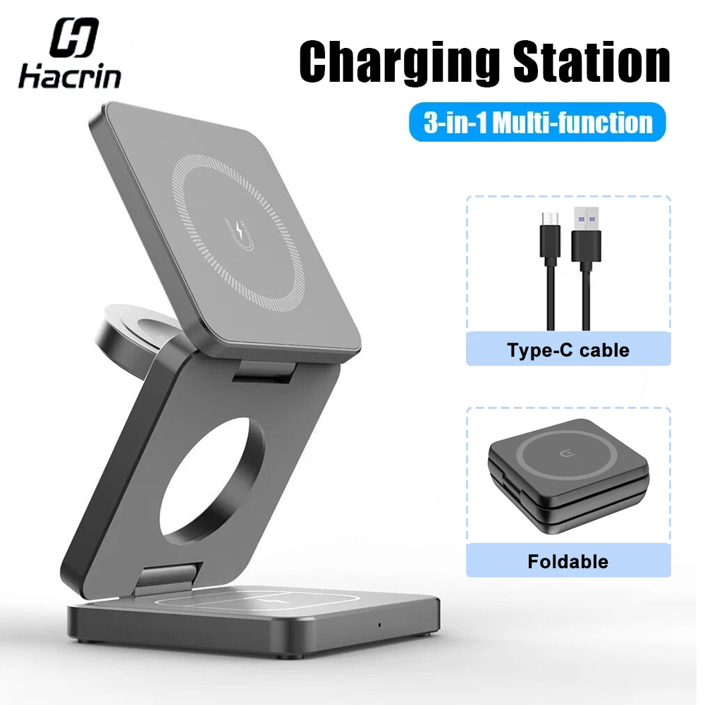 3 in 1 Foldable Magnetic Wirel – Wireless Charger Watch Bewertung und Preis