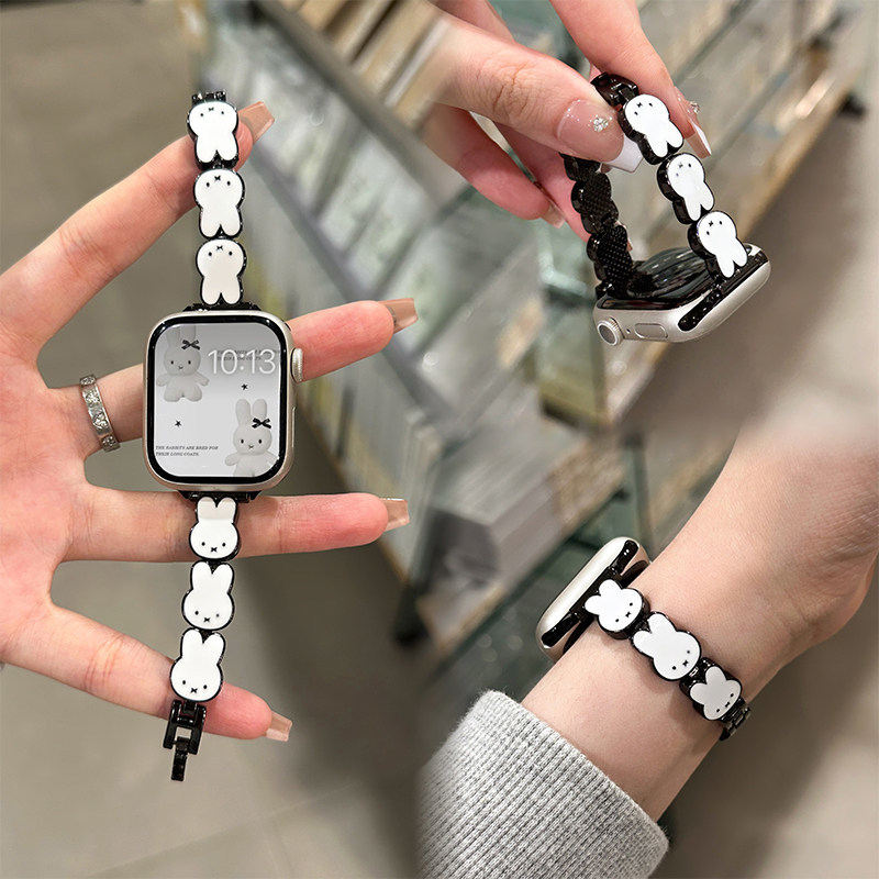 Miffy Rabbit Leather Watch Ban – Apple Smartwatch Accessories Bewertung und Preis
