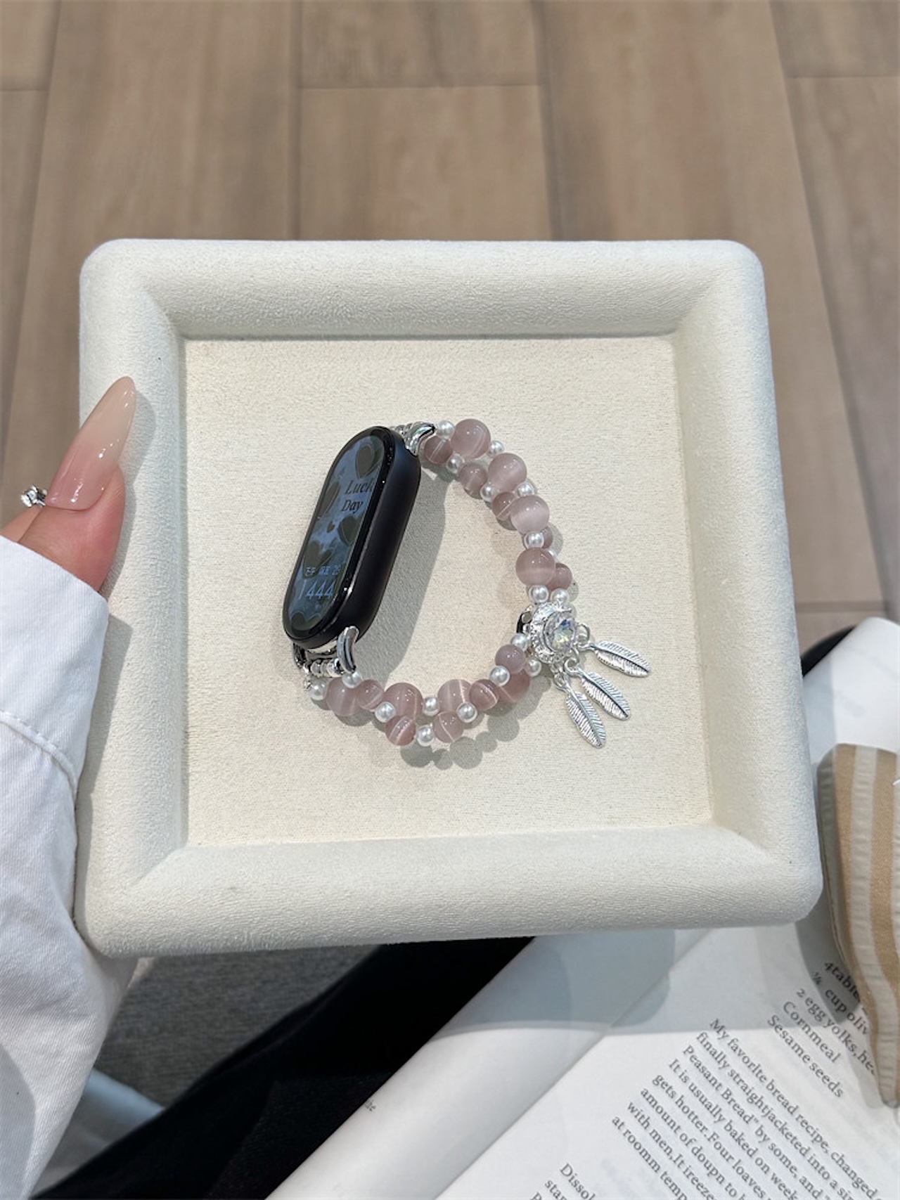 Wing Rhinestone Cat Eye Bead B – Android Smartwatch Accessories Bewertung und Preis