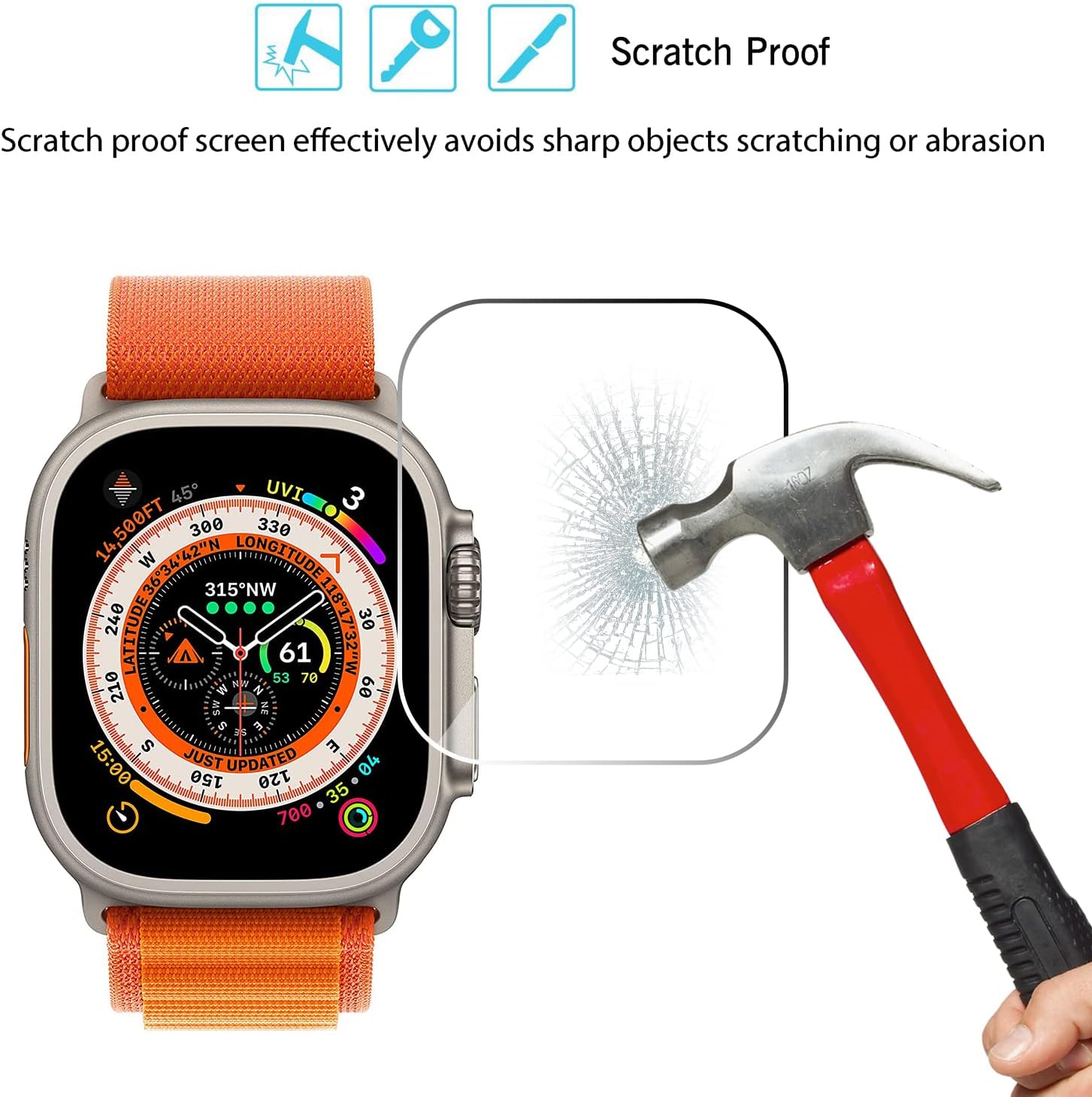 Tempered Glass for Apple Watch – Watch Case Bumper Bewertung und Preis