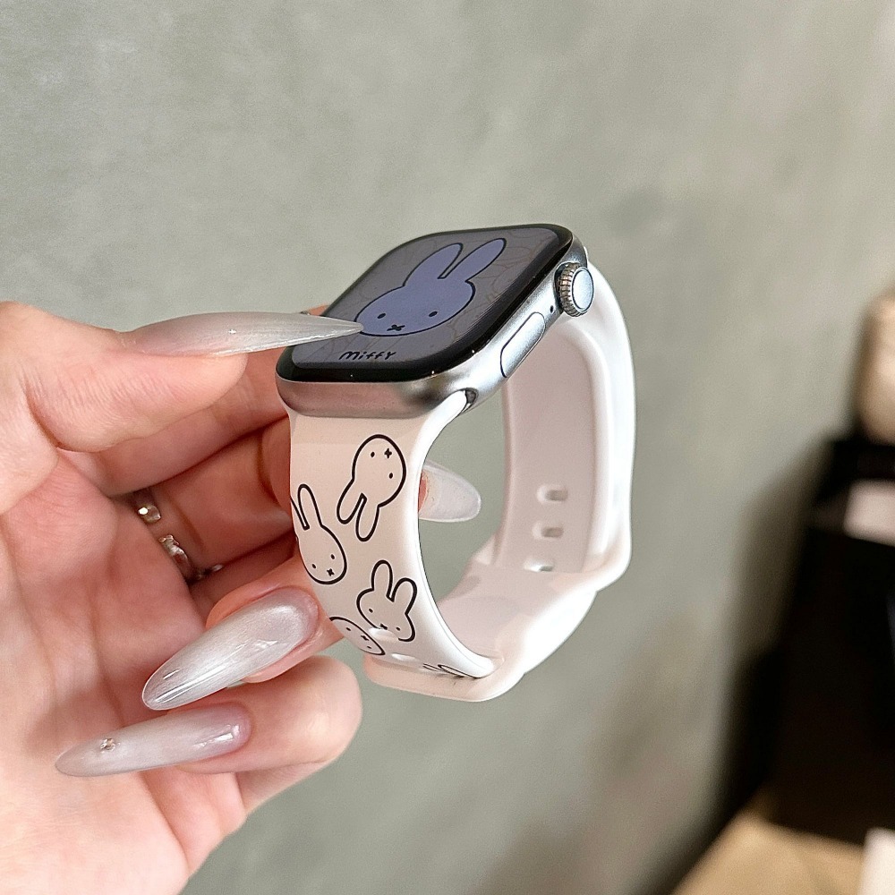 Cute Miffy Rabbit Cartoon Watc – Apple Smartwatch Accessories Bewertung und Preis