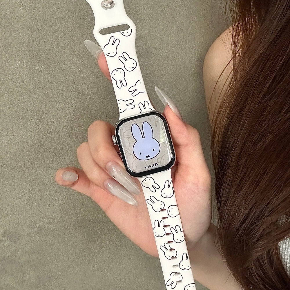 Cute Miffy Rabbit Cartoon Watc – Apple Smartwatch Accessories Bewertung und Preis