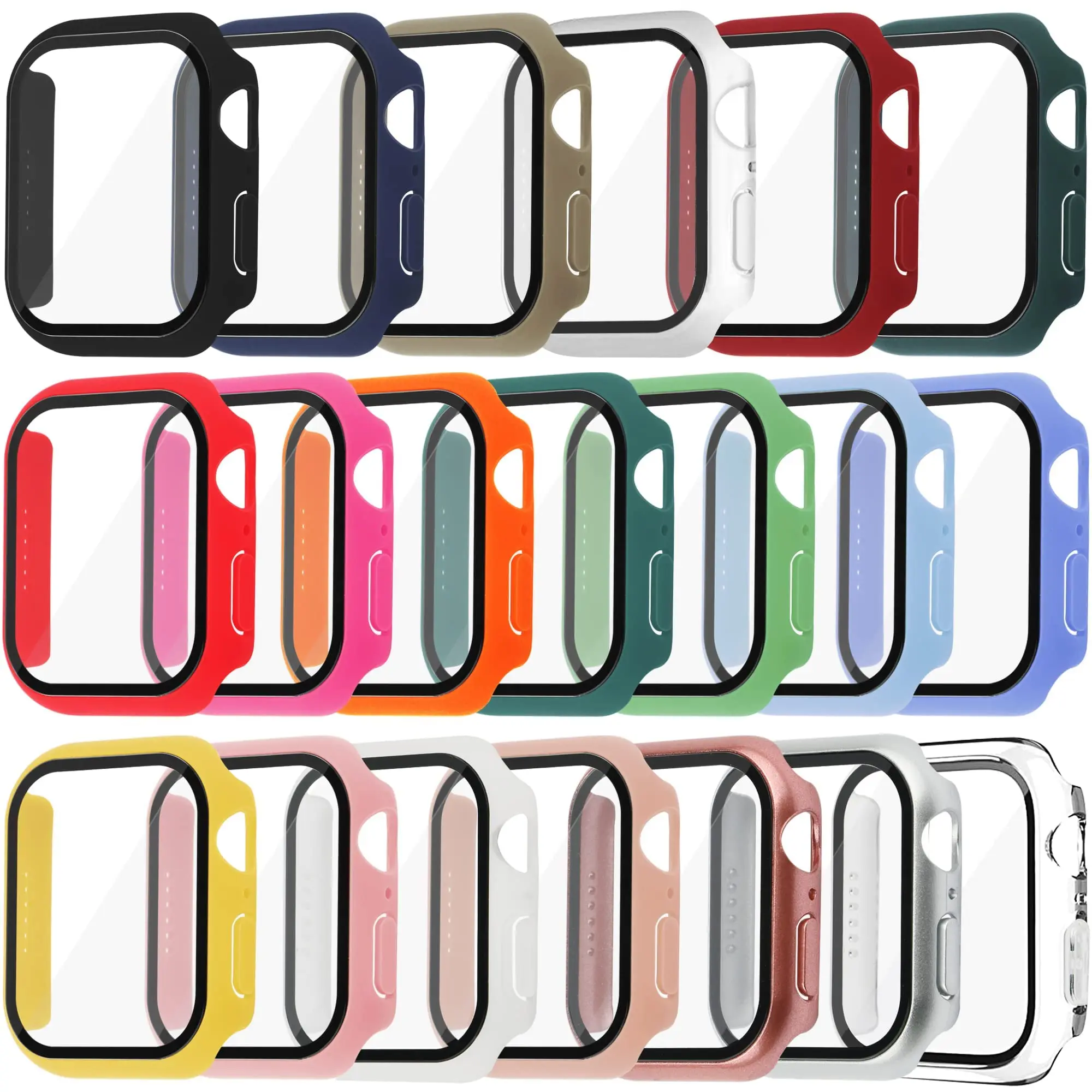 Tempered Glass+Cover For Apple – Smartwatch Band Accessories Bewertung und Preis