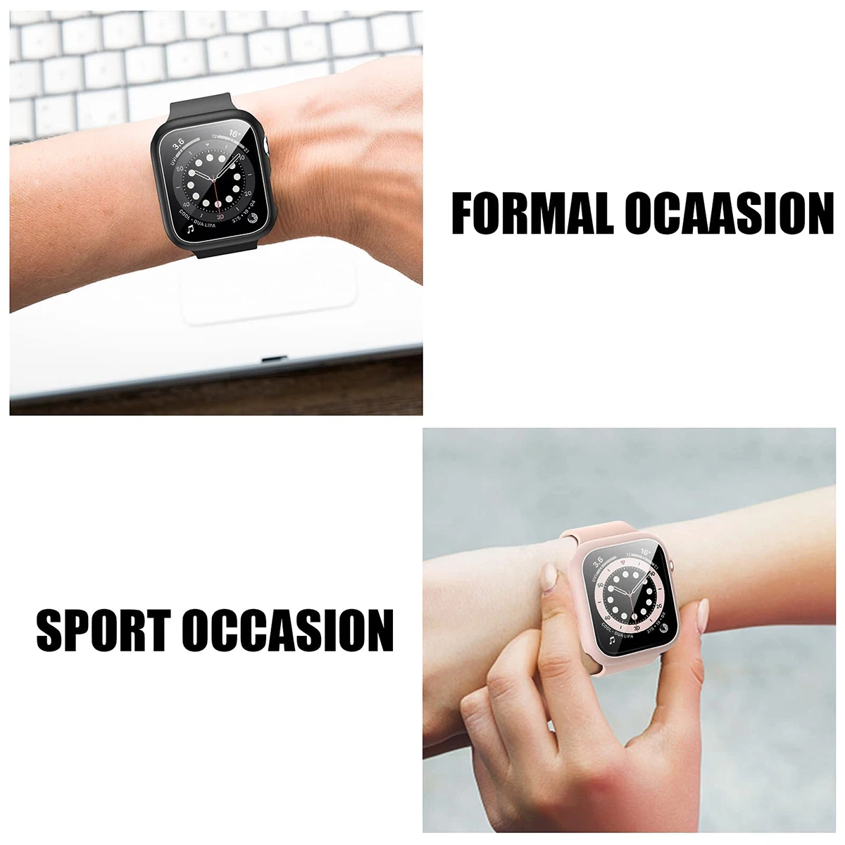 Tempered Glass+Cover For Apple – Smartwatch Band Accessories Bewertung und Preis