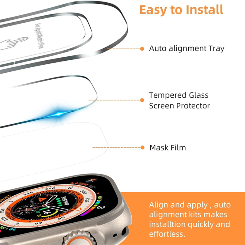 Tempered Glass For Apple Watch – Watch Case Bumper Bewertung und Preis