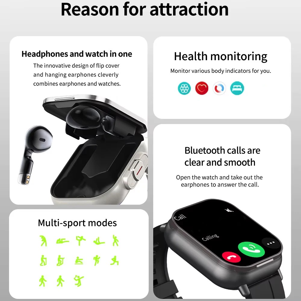 BT Call Blue Tooth Headphones  – Smartwatch Headset Bewertung und Preis