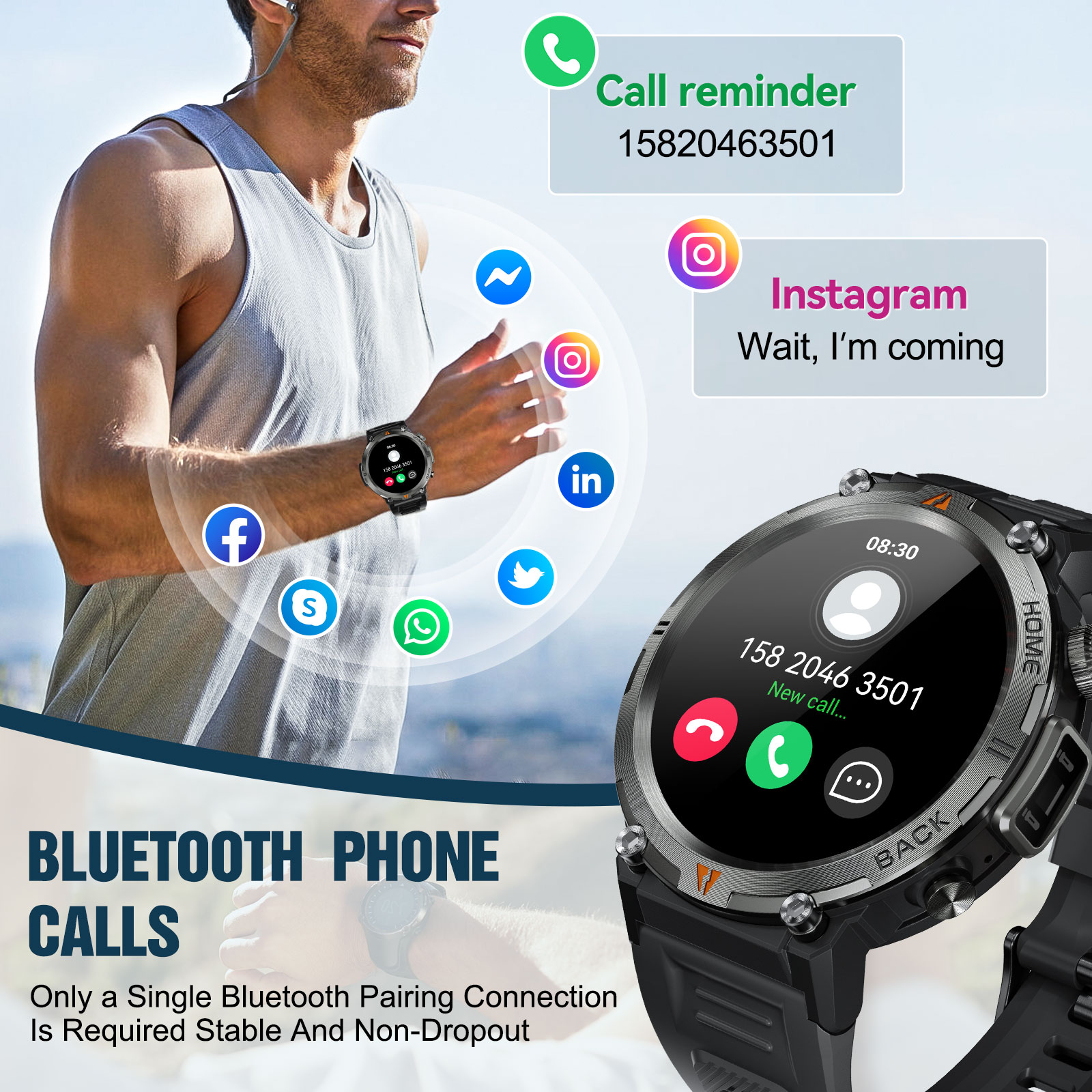 EIGIIS KE3 Bluetooth Call Smar – Smartwatch Faces Bewertung und Preis