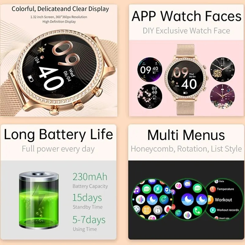 Fashion Ladies Smart Watch Voi – Smartwatch Faces Bewertung und Preis