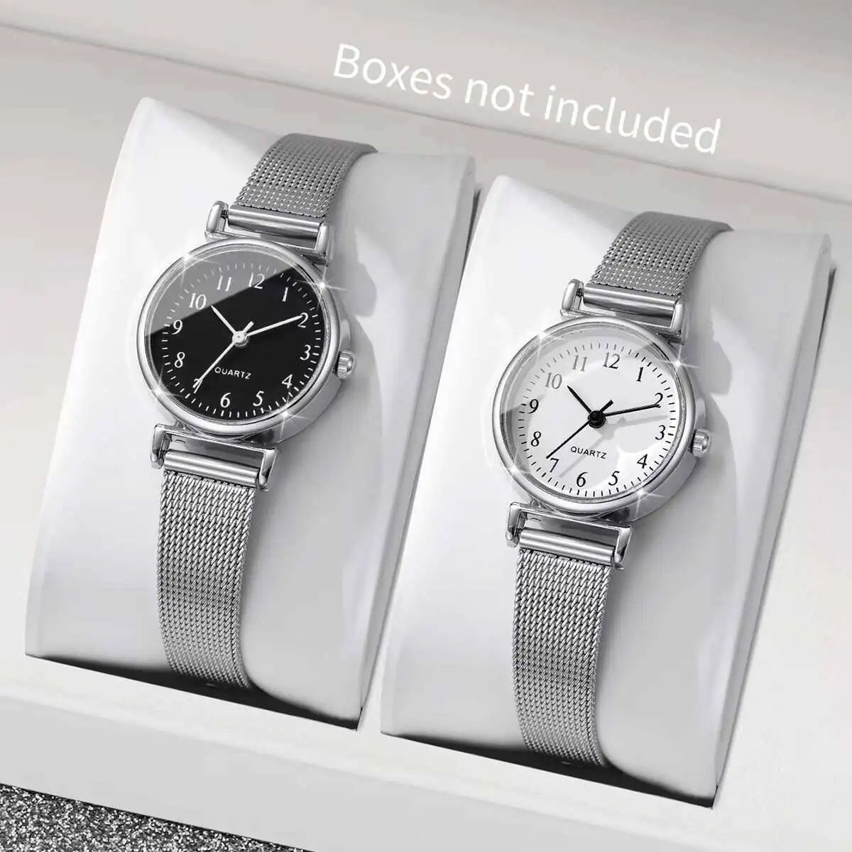1/2PCS Fashion Women Watches S – Stainless Mesh Band Bewertung und Preis
