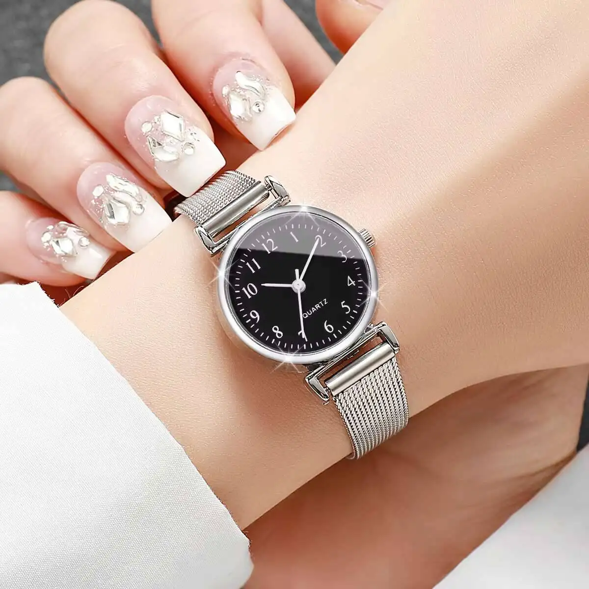 1/2PCS Fashion Women Watches S – Stainless Mesh Band Bewertung und Preis