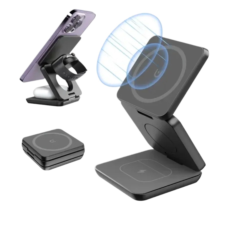 3 in 1 Foldable Magnetic Wirel – Wireless Charger Watch Bewertung und Preis