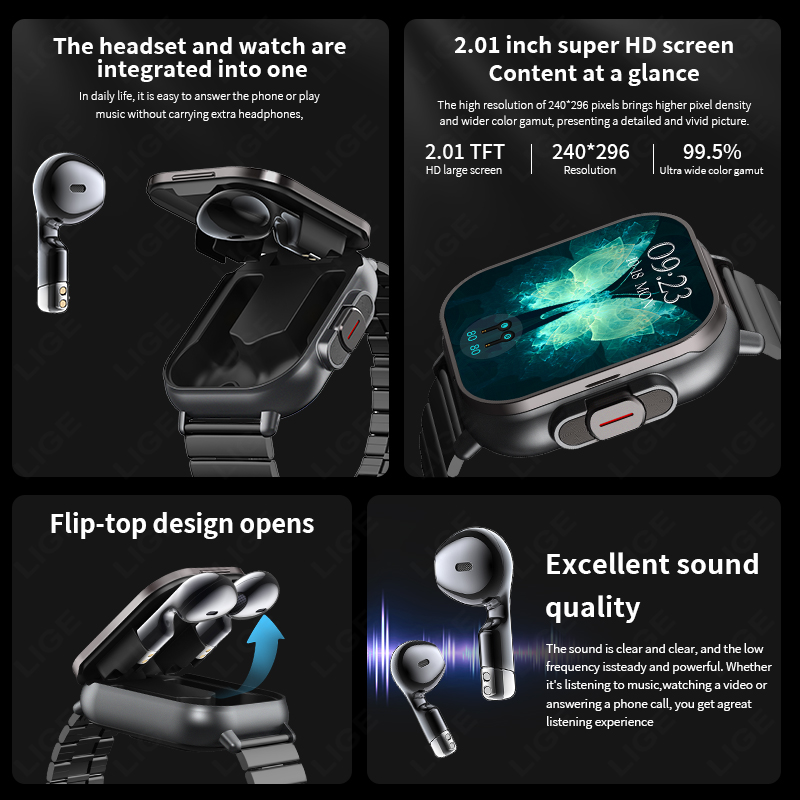 NFC Smart Watch TWS 2-in-1 Hea – Smartwatch Headset Bewertung und Preis