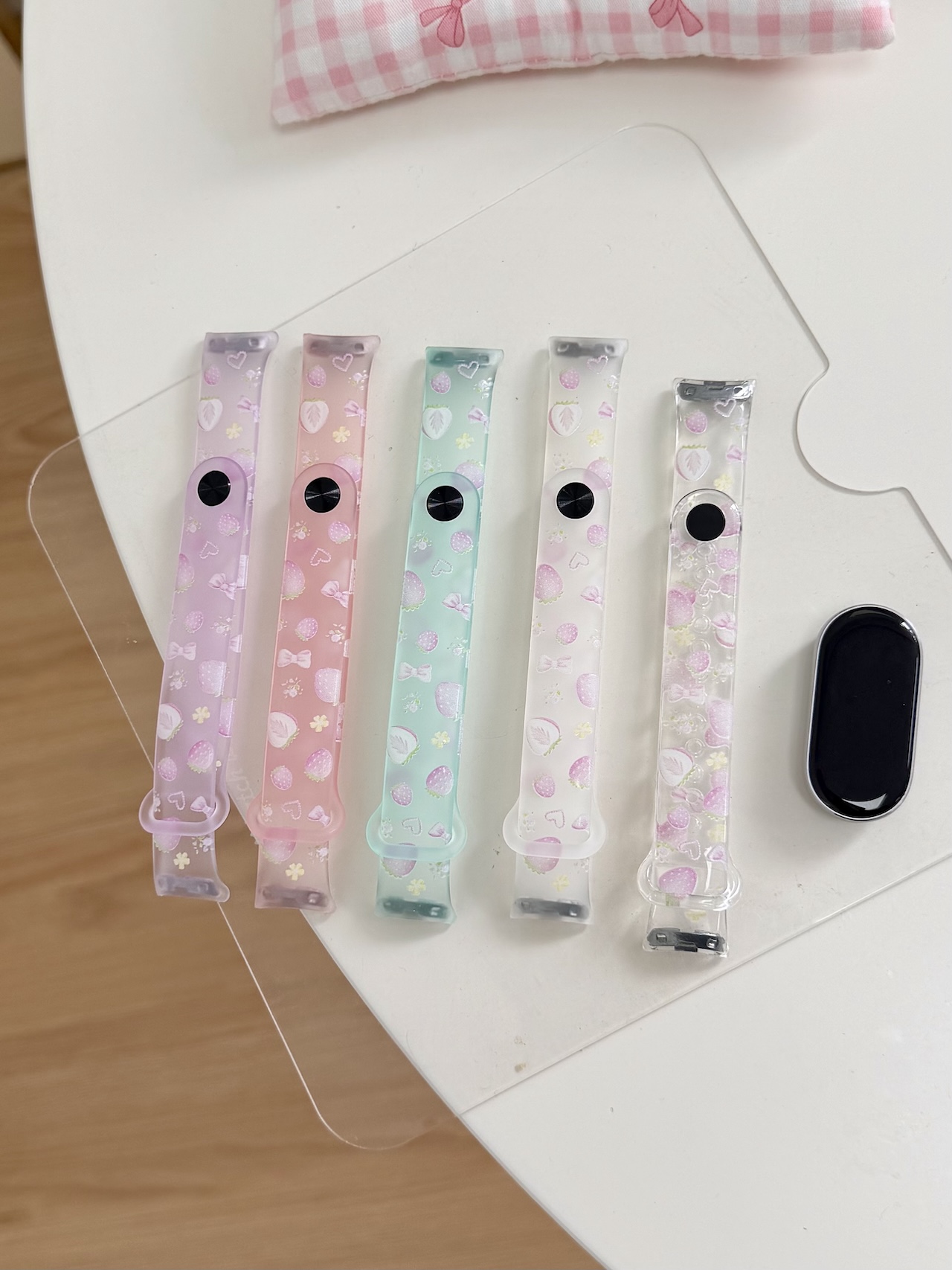 Super Cute Strawberry Bow Prin – Android Smartwatch Accessories Bewertung und Preis