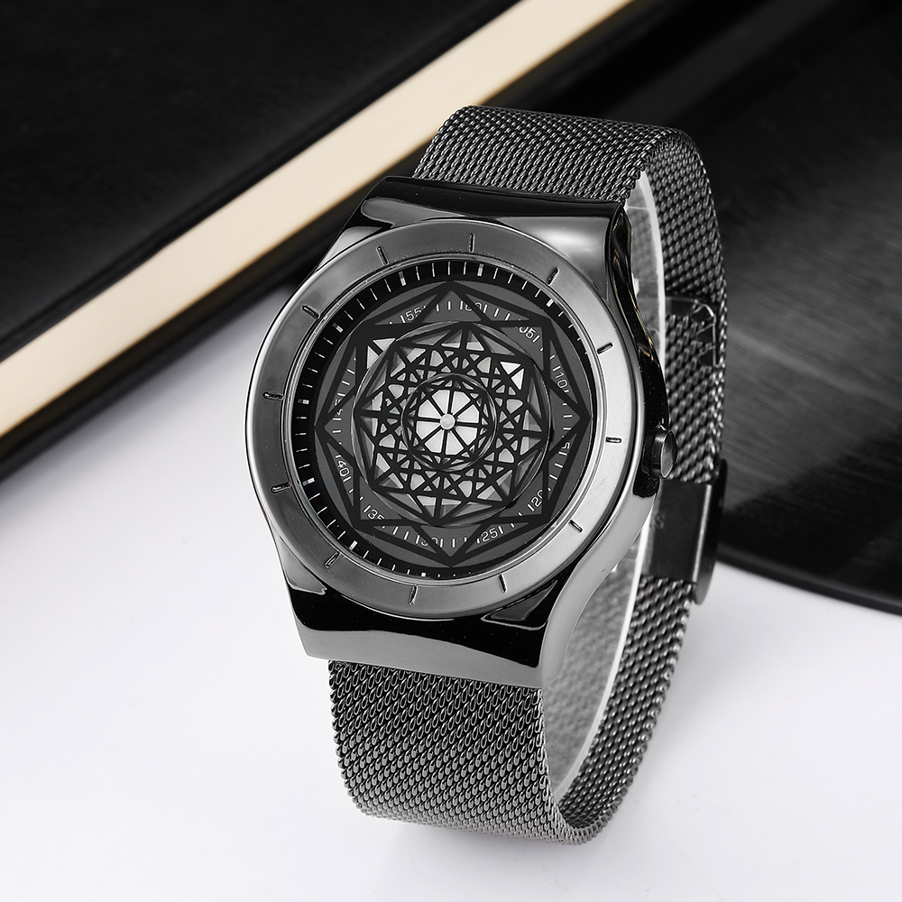 Watches Men Fasion Turntable N – Stainless Mesh Band Bewertung und Preis