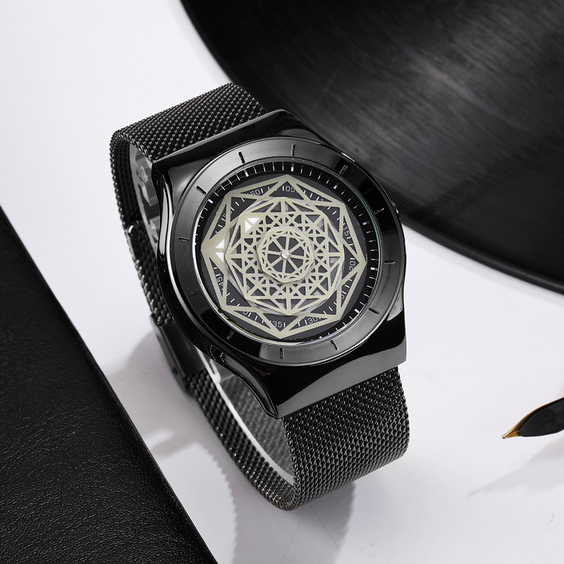 Watches Men Fasion Turntable N – Stainless Mesh Band Bewertung und Preis