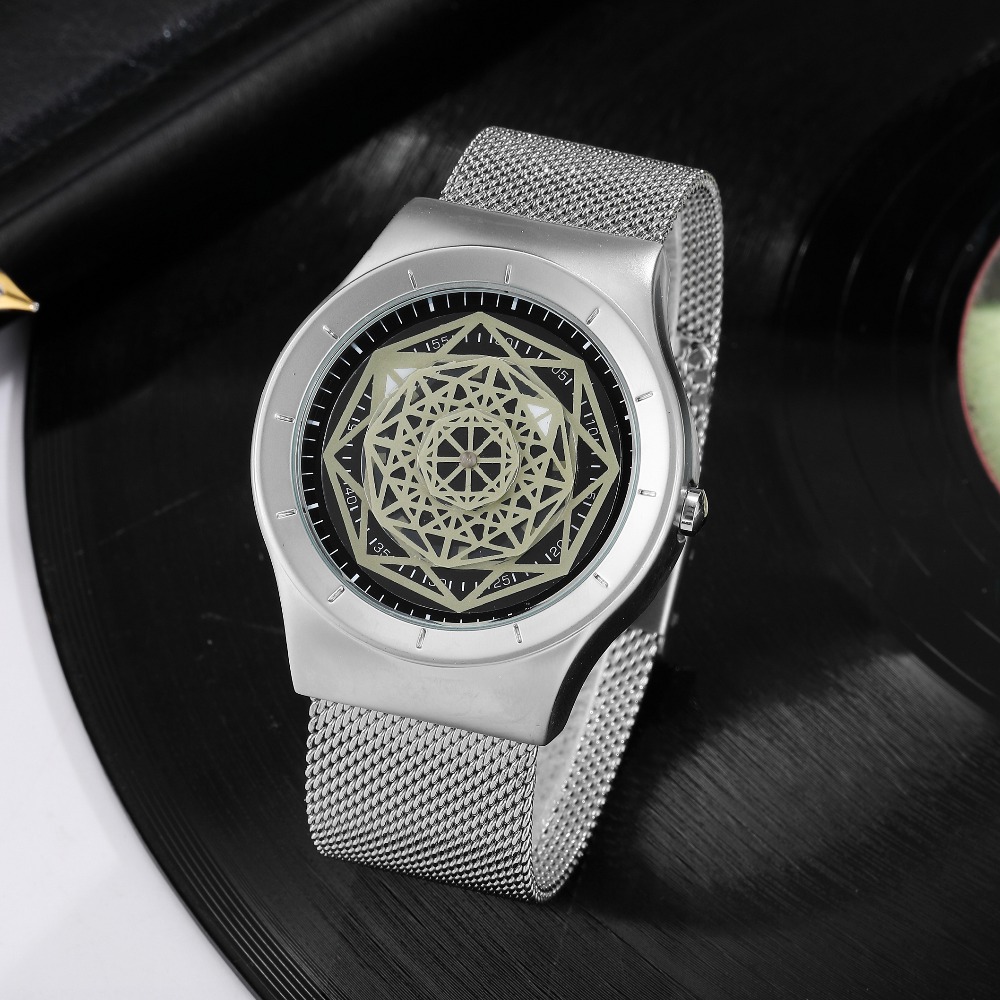 Watches Men Fasion Turntable N – Stainless Mesh Band Bewertung und Preis