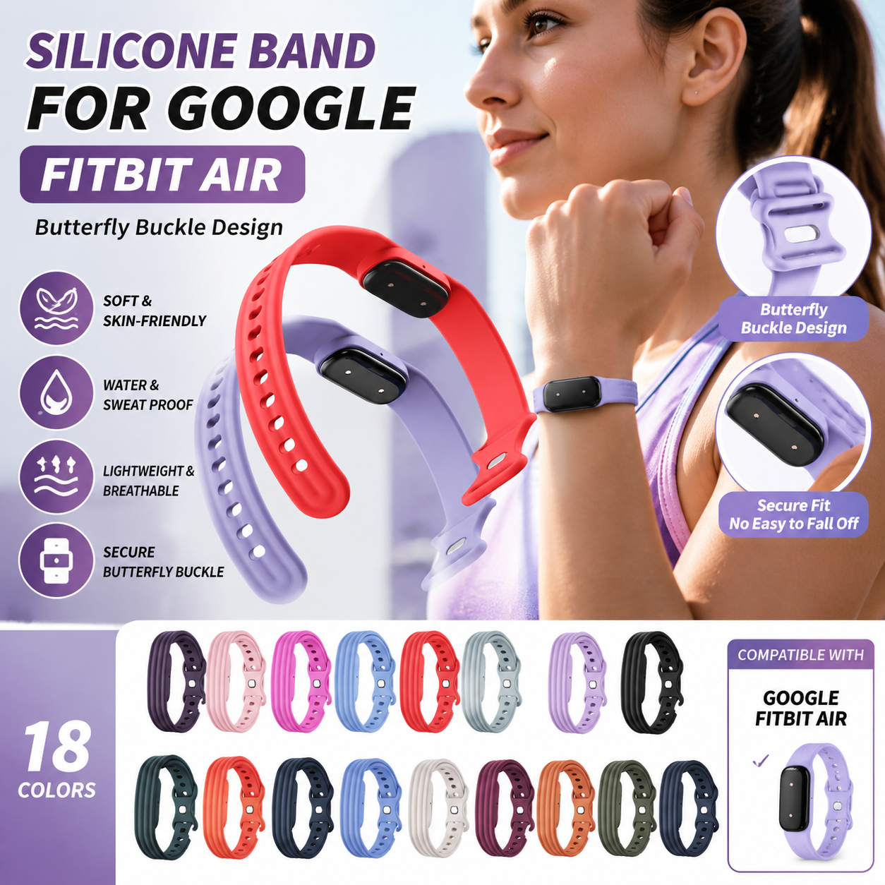 Silicone Band for Google Fitbi – Silicone Band Replacement Bewertung und Preis