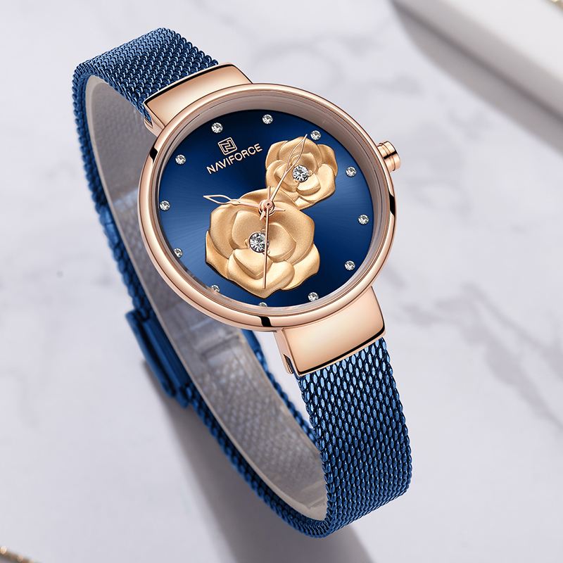 NAVIFORCE Luxury Women's Watch – Stainless Mesh Band Bewertung und Preis